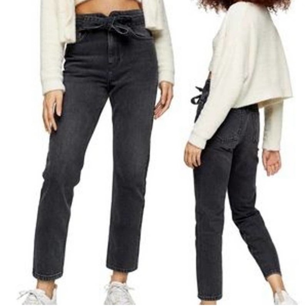 Topshop Paperbag Waist Jeans